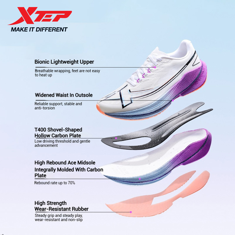 Xtep Shyft 1.0 Professional Ru - Reflective Night Running Shoes ulasan dan harga