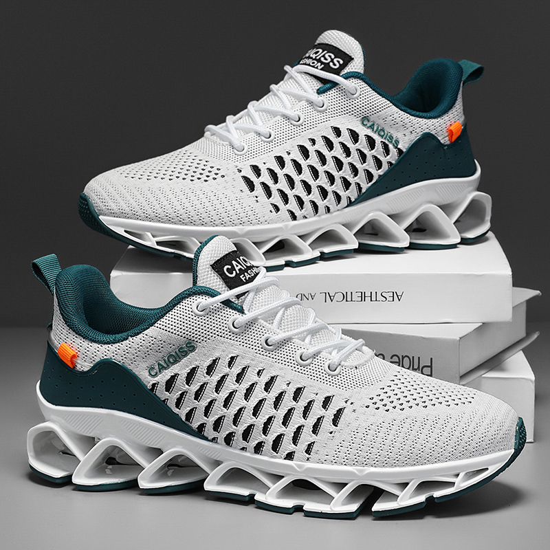 Casual Sneakers Mens Shock-abs - Shock Absorbing Gym Trainers ulasan dan harga