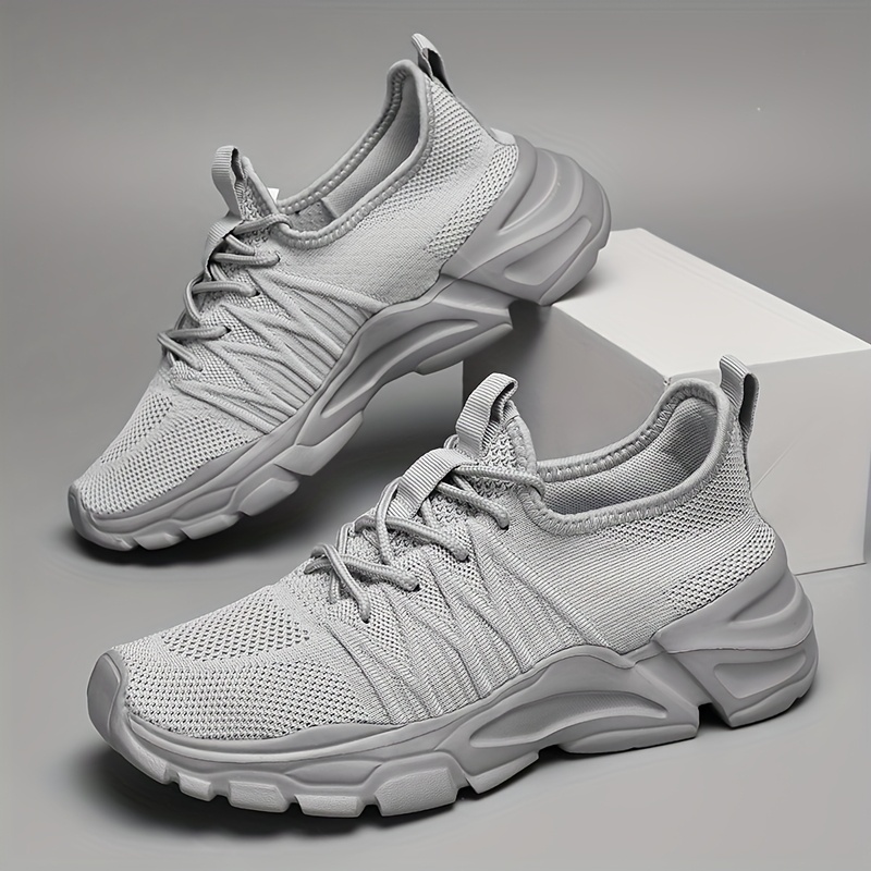 Men Fashion Sport Shoes Lightw - Shock Absorbing Gym Trainers ulasan dan harga