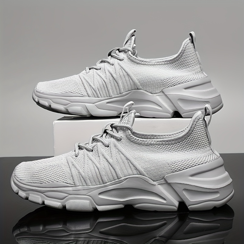 Men Fashion Sport Shoes Lightw - Shock Absorbing Gym Trainers ulasan dan harga
