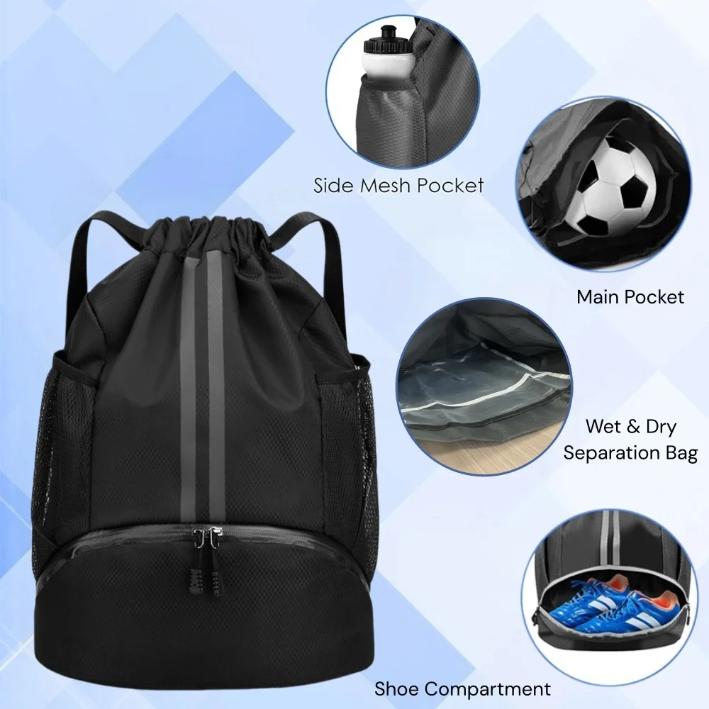 Drawstring Sports Backpack,Lig - Sneakers ulasan dan harga
