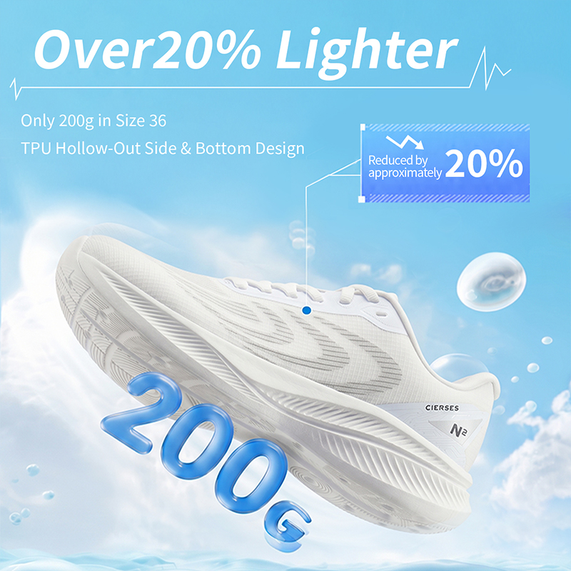 CIERSES Running Shoes Breathab - Reflective Night Running Shoes ulasan dan harga