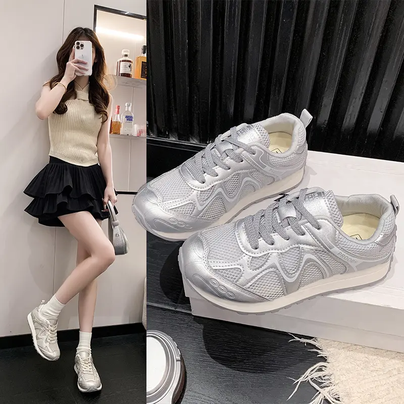 Breathable Mesh Panel Athletic - Breathable Mesh Athletic Shoes ulasan dan harga