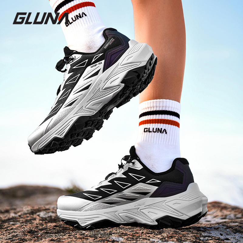 GLUNA Full Waterproof Trail Ru - Anti Slip Trail Running Sneakers ulasan dan harga
