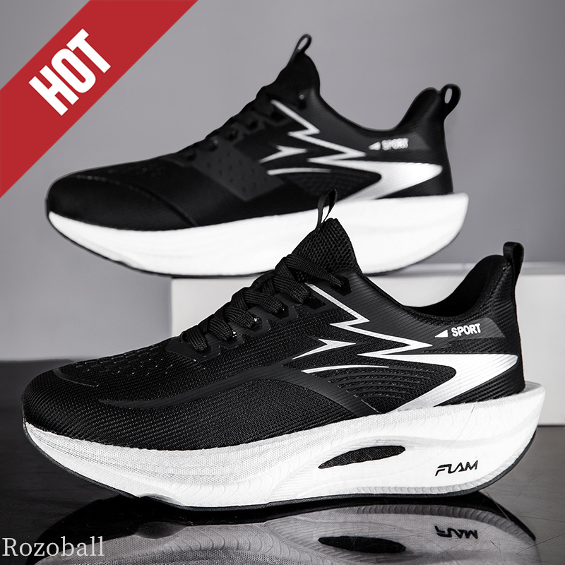 Running Shoes Carbon Board Air - Breathable Mesh Athletic Shoes ulasan dan harga