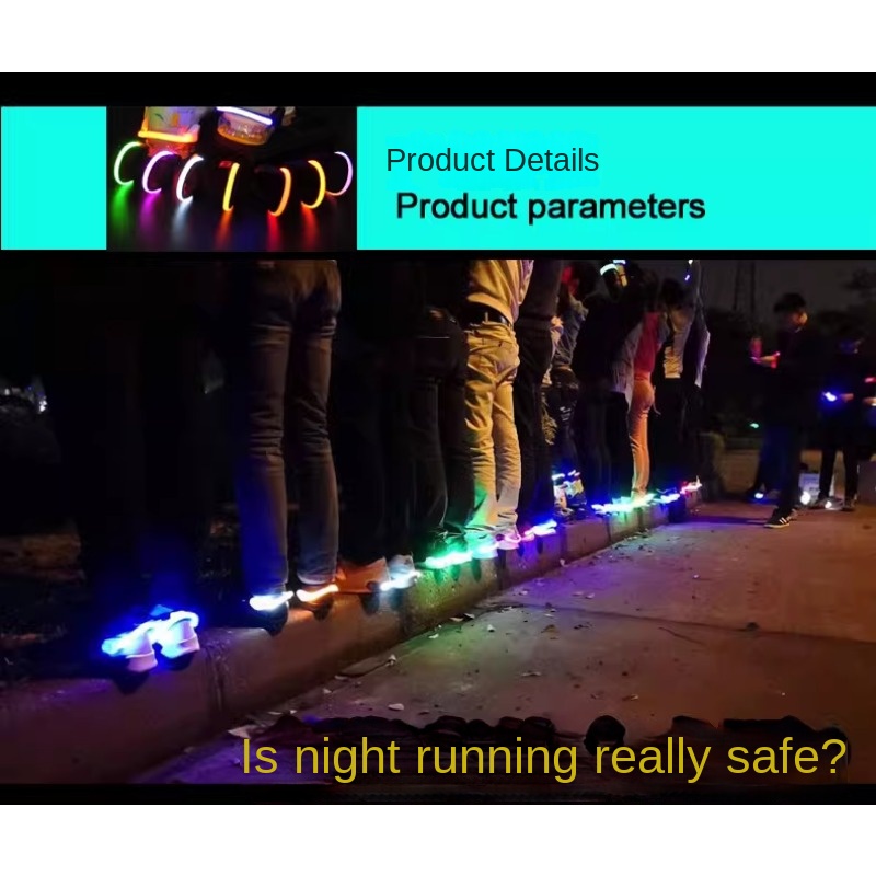 2024 Luminous Shoe Clip Light  - Reflective Night Running Shoes ulasan dan harga