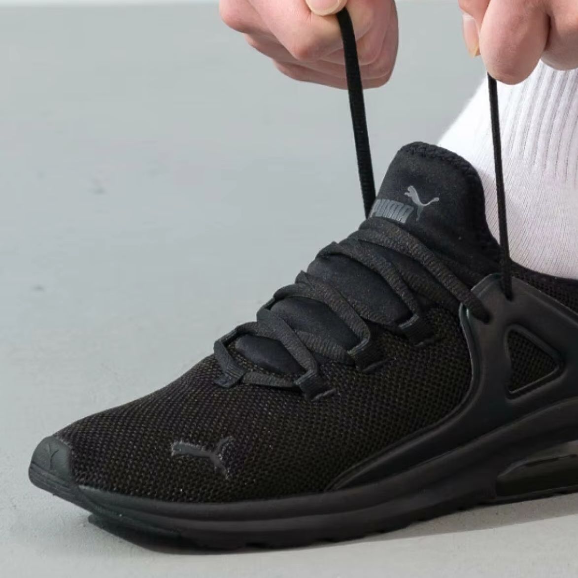 Puma Men's Casual Shoes 385669 - Knit Fabric Lace Up Sneakers ulasan dan harga