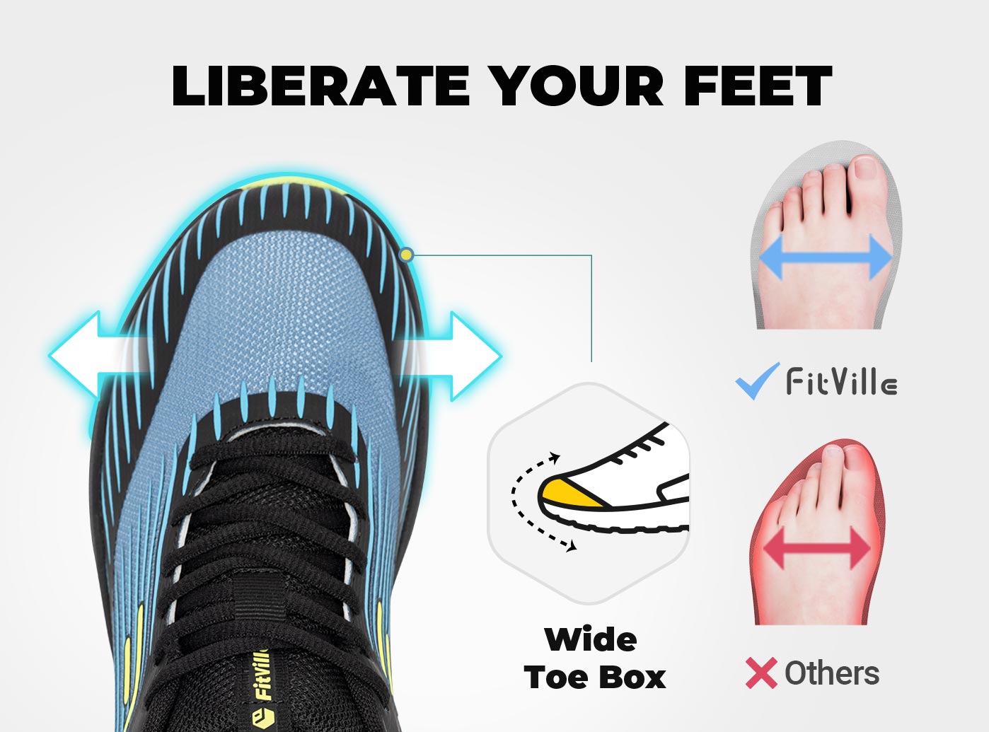 FitVille Men's Trail Running S - Anti Slip Trail Running Sneakers ulasan dan harga