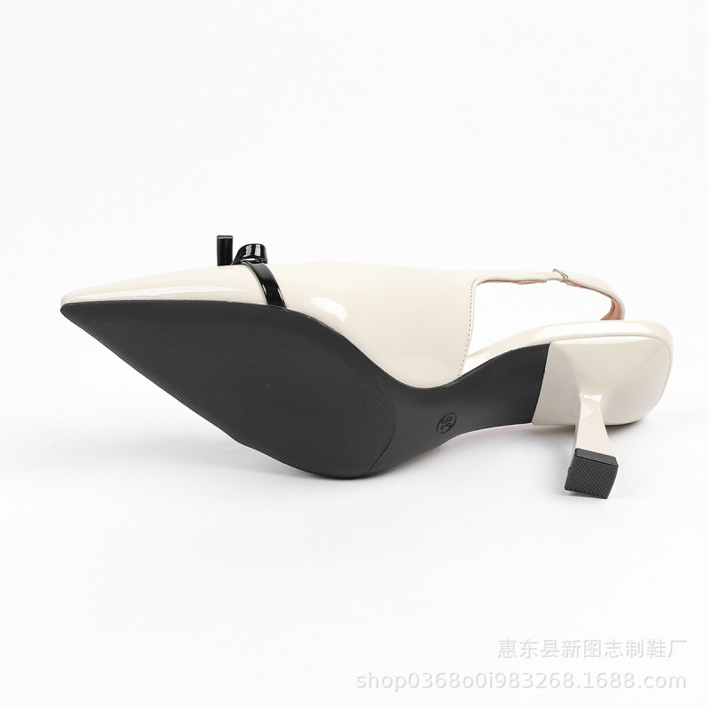 Women's Black Bow Contrast Col - Sandals ulasan dan harga