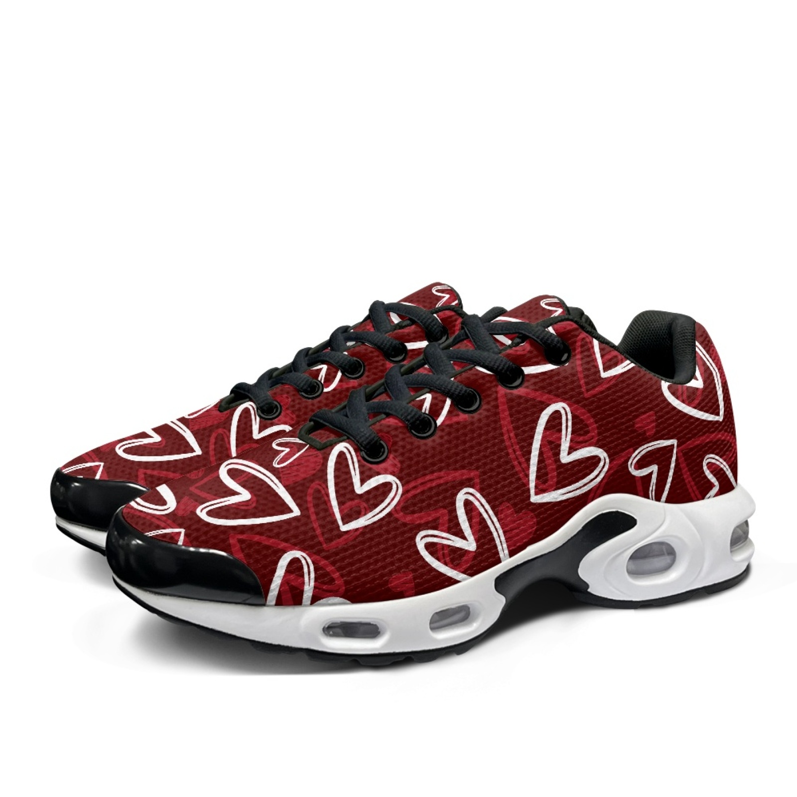 PENSTROLL Heart White Sole Gym - Air Cushion Jogger Shoes Men ulasan dan harga