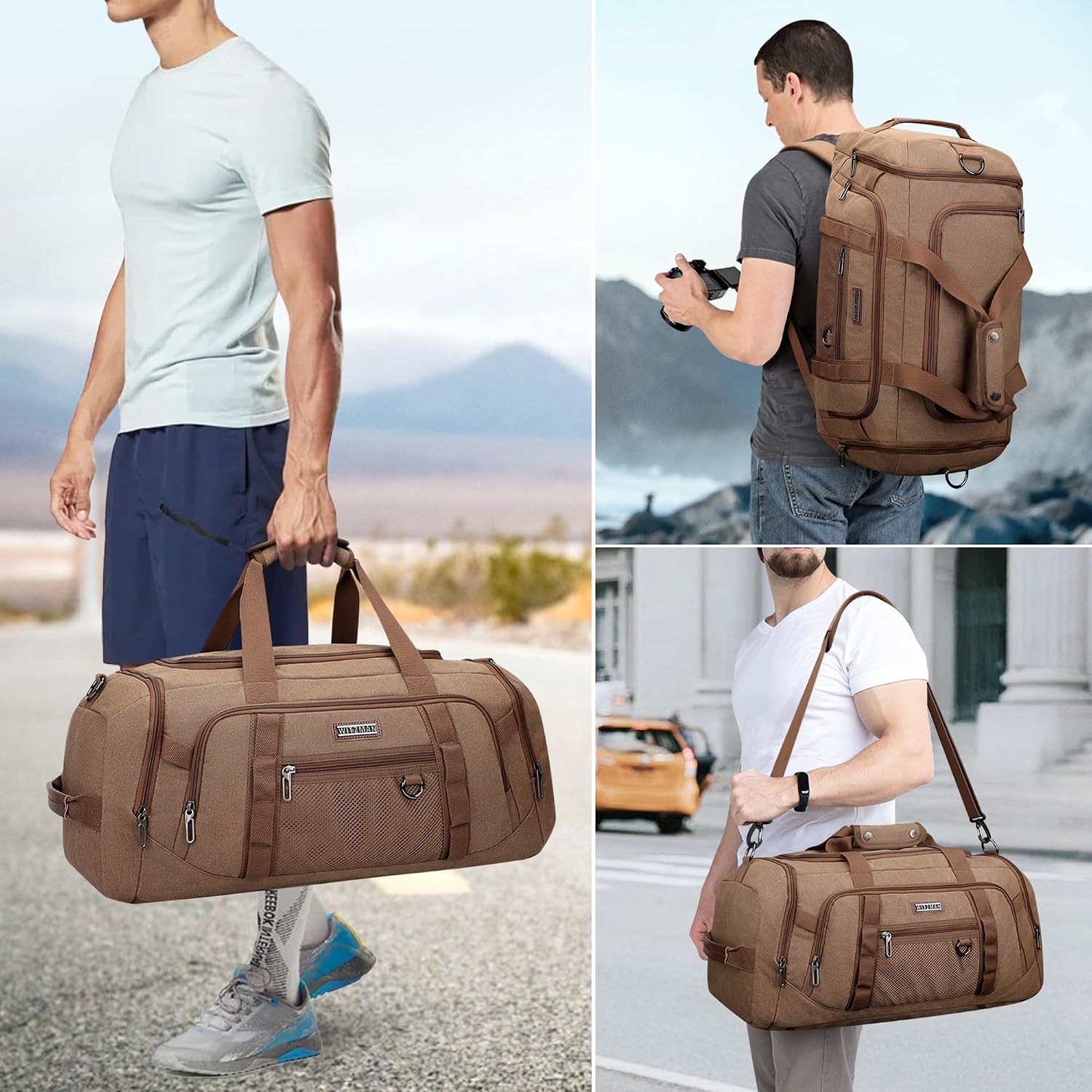 Canvas Duffle Bag for Men 3 in - Men'S Shoes ulasan dan harga