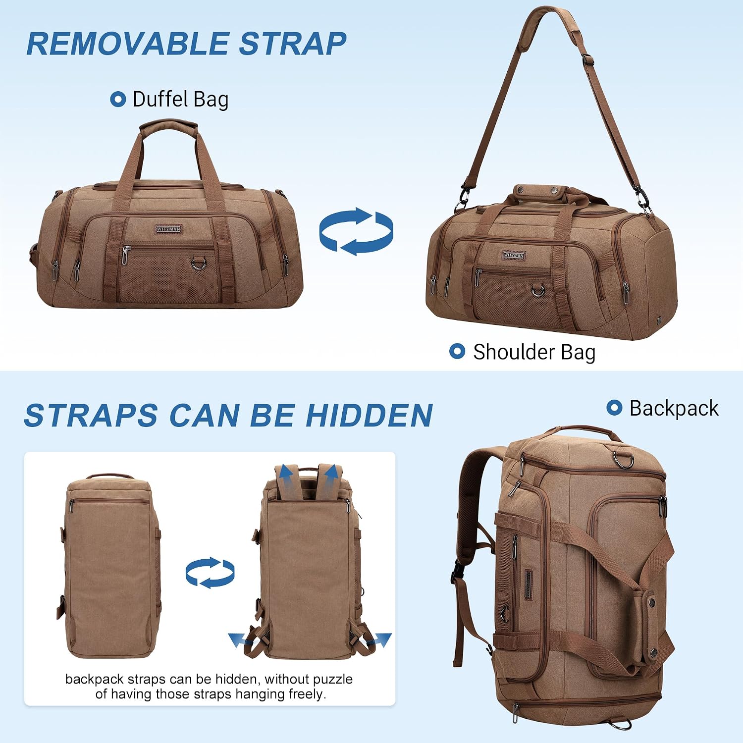Canvas Duffle Bag for Men 3 in - Men'S Shoes ulasan dan harga