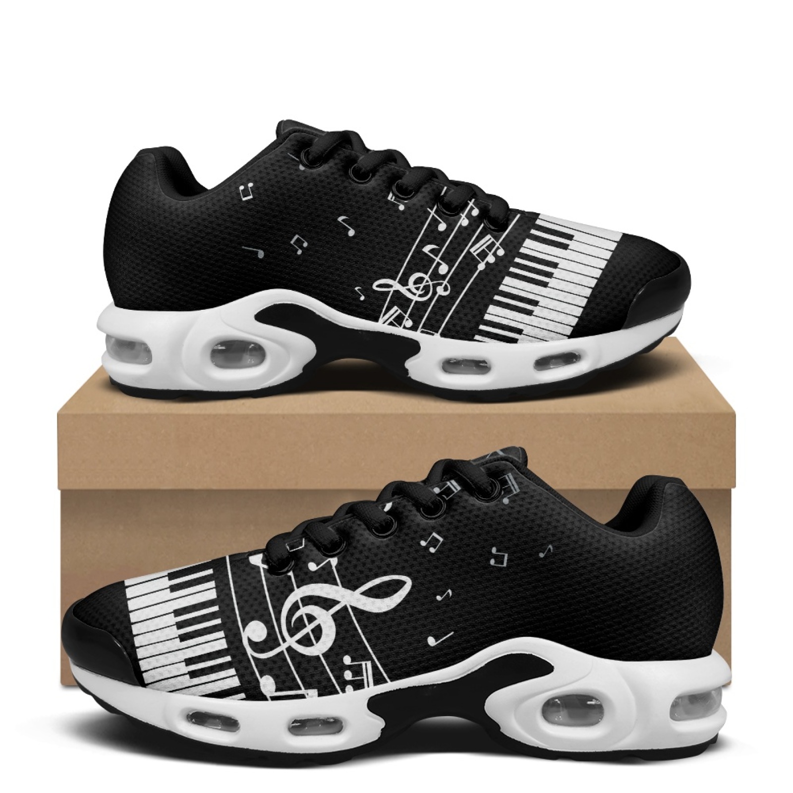 PENSTROLL Piano Music Notes Mo - Air Cushion Jogger Shoes Men ulasan dan harga