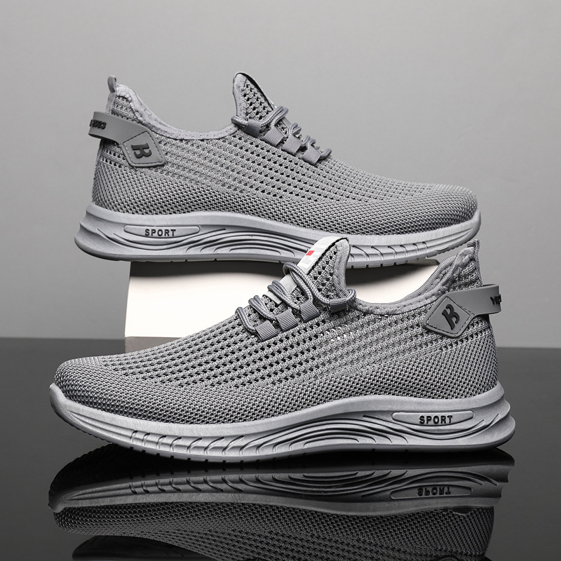 Lightweight Mesh Knit Trainers - Shock Absorbing Gym Trainers ulasan dan harga