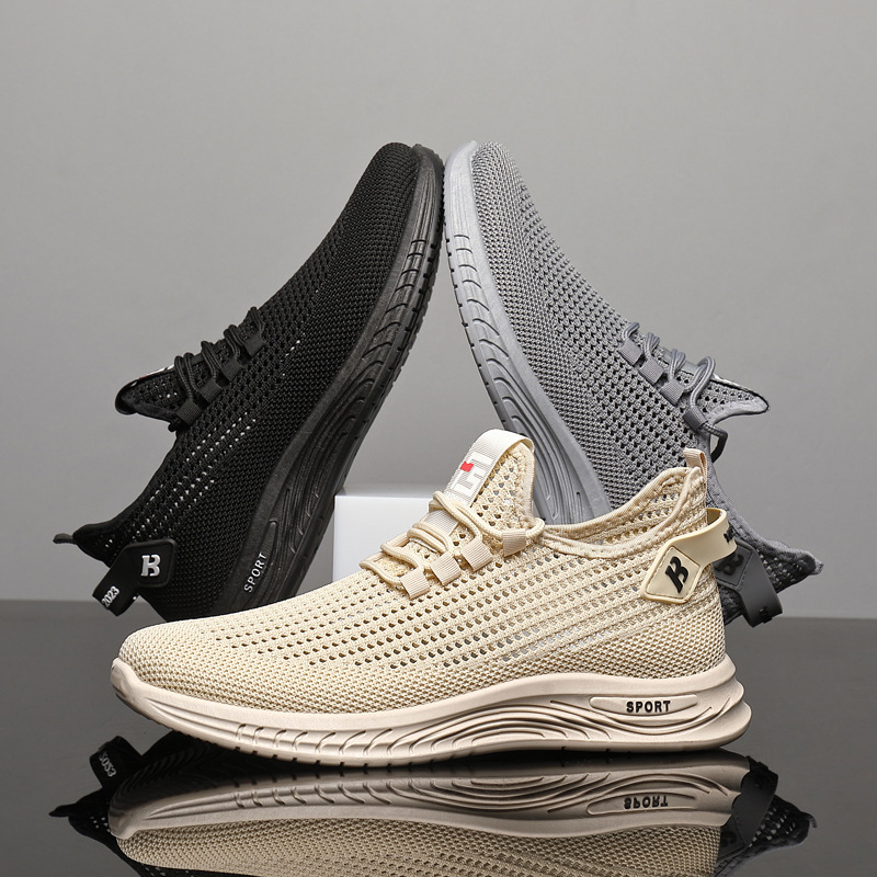 Lightweight Mesh Knit Trainers - Shock Absorbing Gym Trainers ulasan dan harga