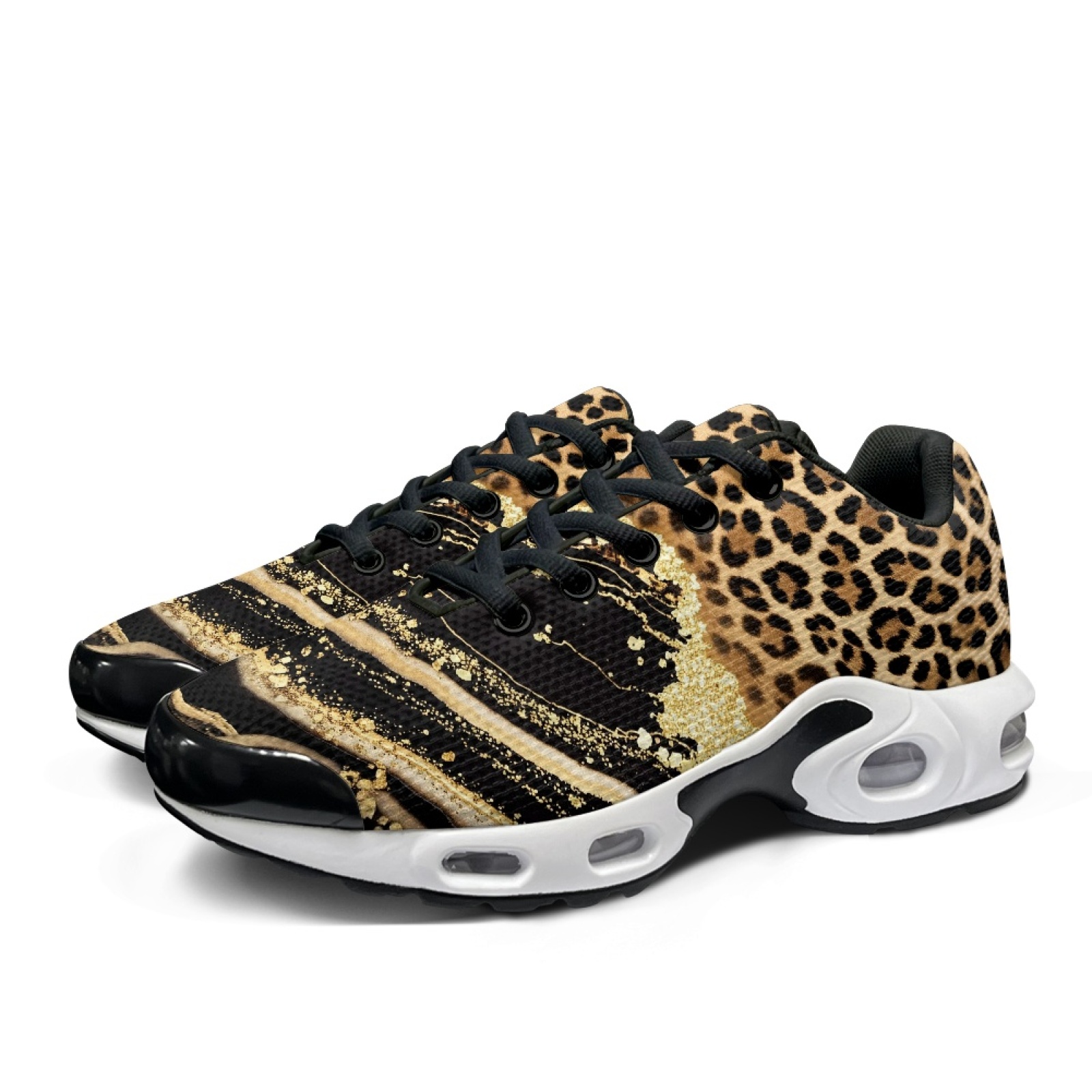 PENSTROLL Leopard Print Workou - Air Cushion Jogger Shoes Men ulasan dan harga