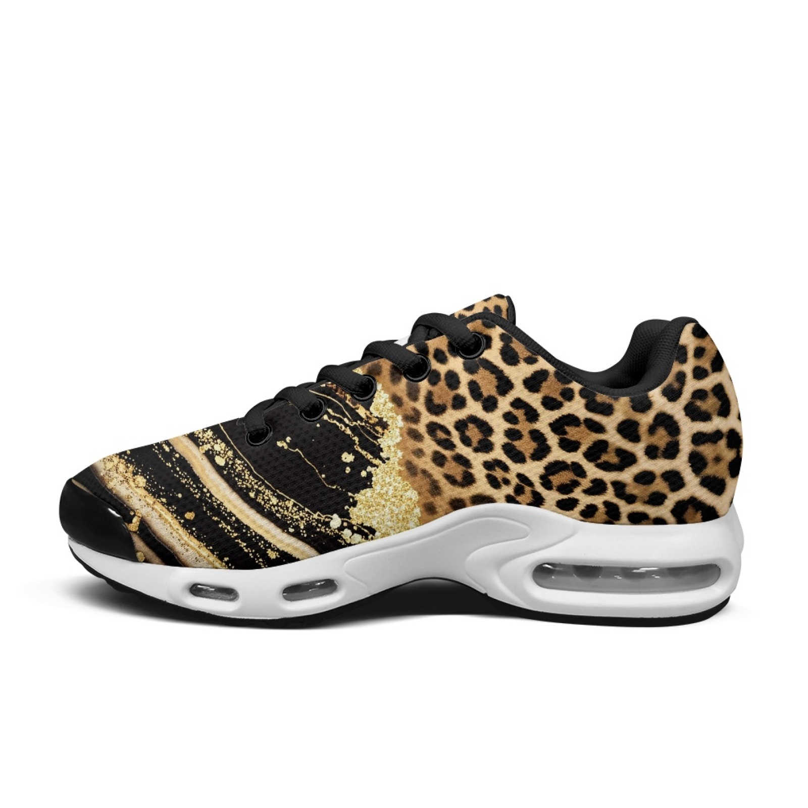 PENSTROLL Leopard Print Workou - Air Cushion Jogger Shoes Men ulasan dan harga