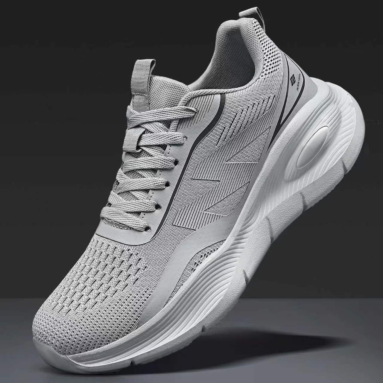 Men Lightweight Mesh Sneakers  - Shock Absorbing Gym Trainers ulasan dan harga