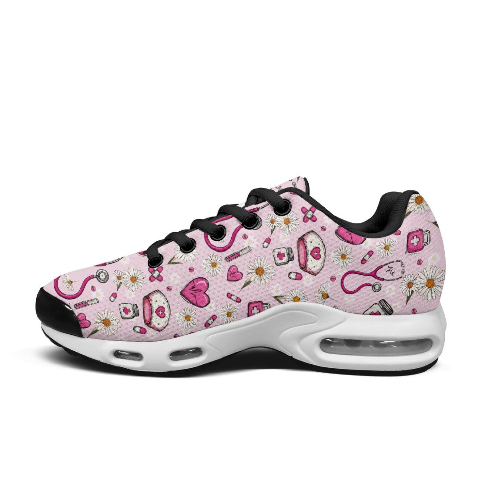 PENSTROLL Pink Daisy Hearts So - Air Cushion Jogger Shoes Men ulasan dan harga