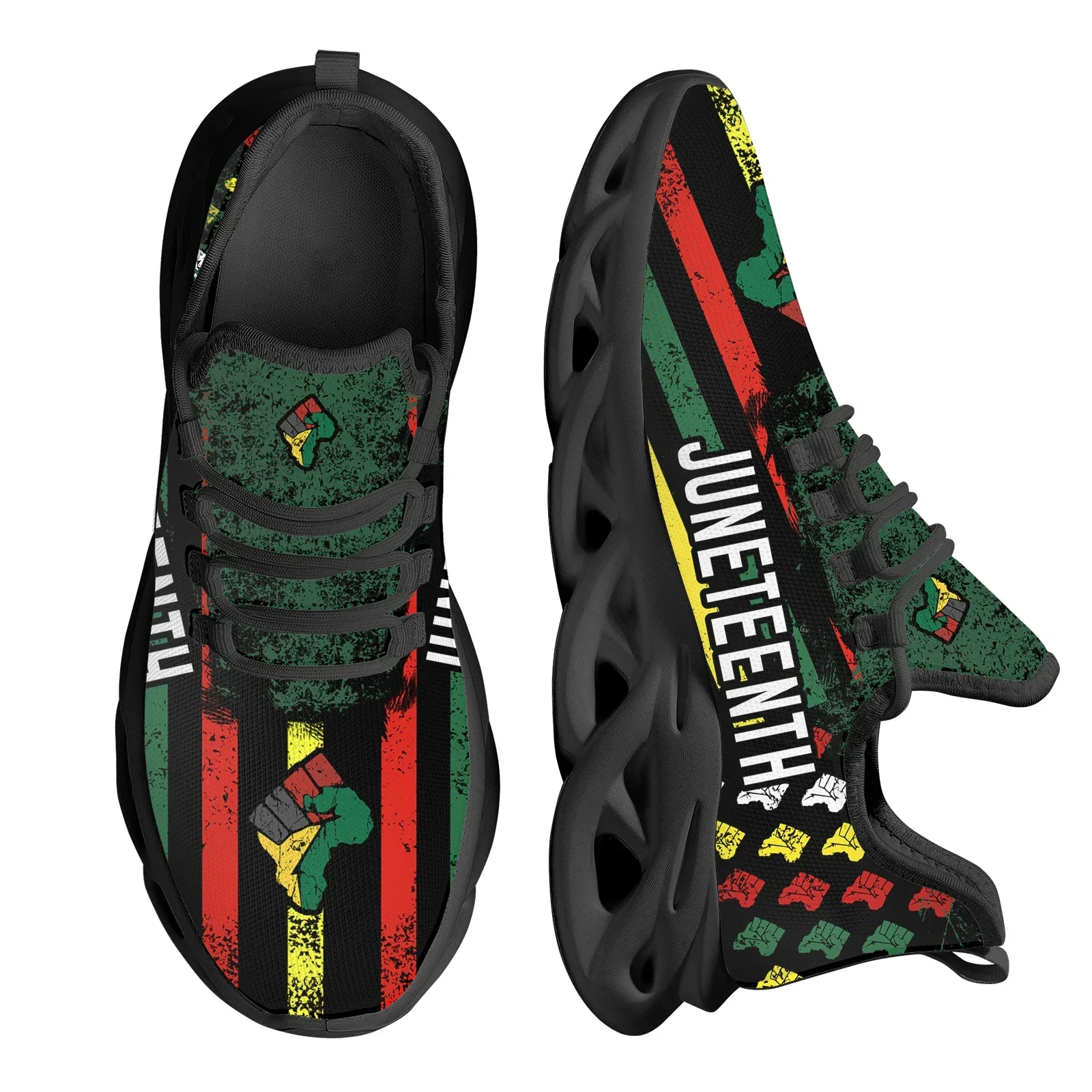 Juneteenth Peace and Love Prin - Breathable Mesh Athletic Shoes ulasan dan harga