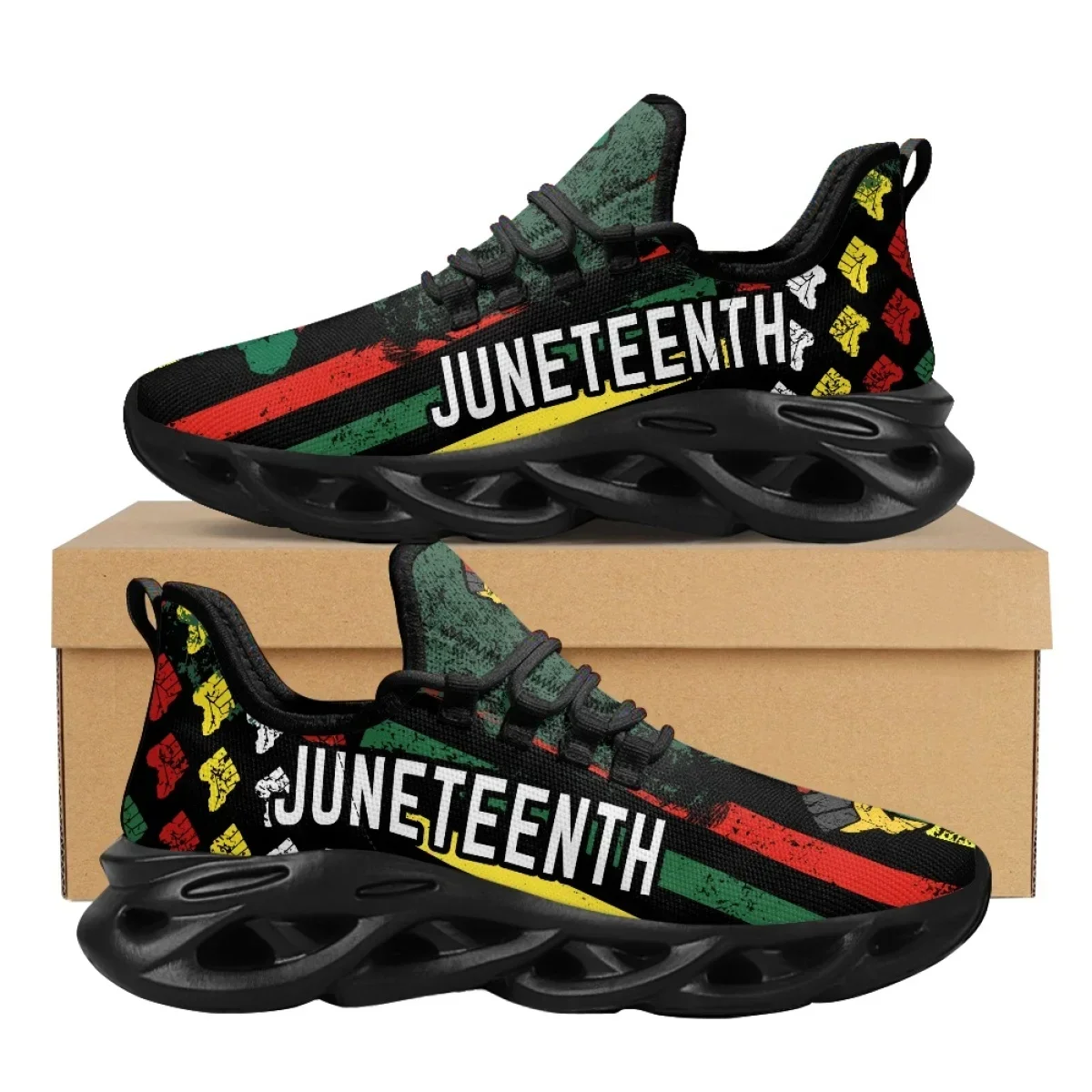 Juneteenth Peace and Love Prin - Breathable Mesh Athletic Shoes ulasan dan harga