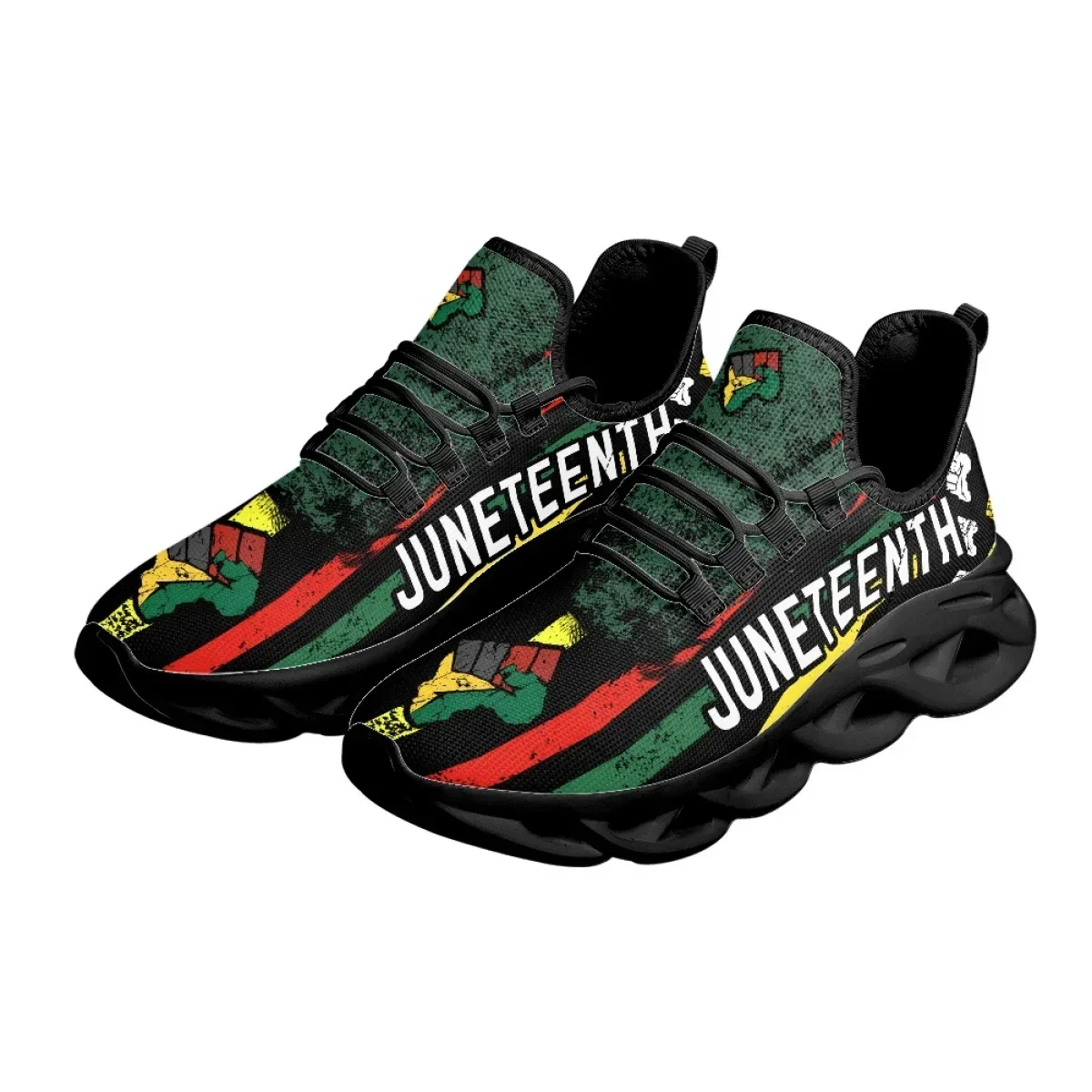 Juneteenth Peace and Love Prin - Breathable Mesh Athletic Shoes ulasan dan harga