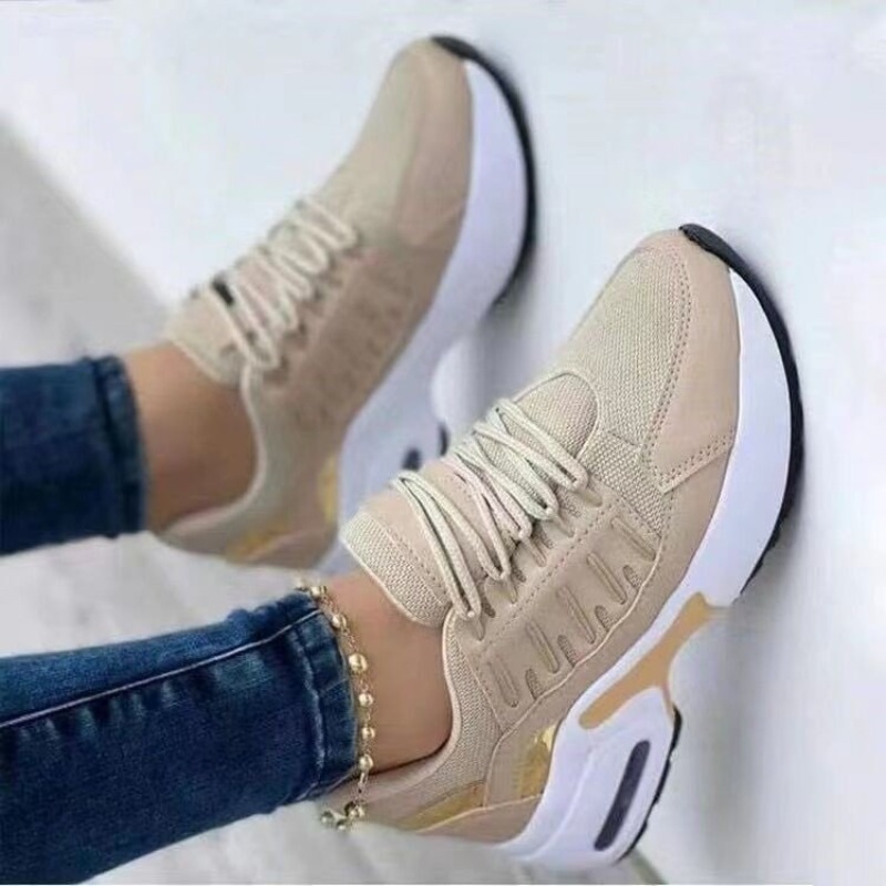 Womens Fashion Sneaker Platfor - Breathable Mesh Athletic Shoes ulasan dan harga