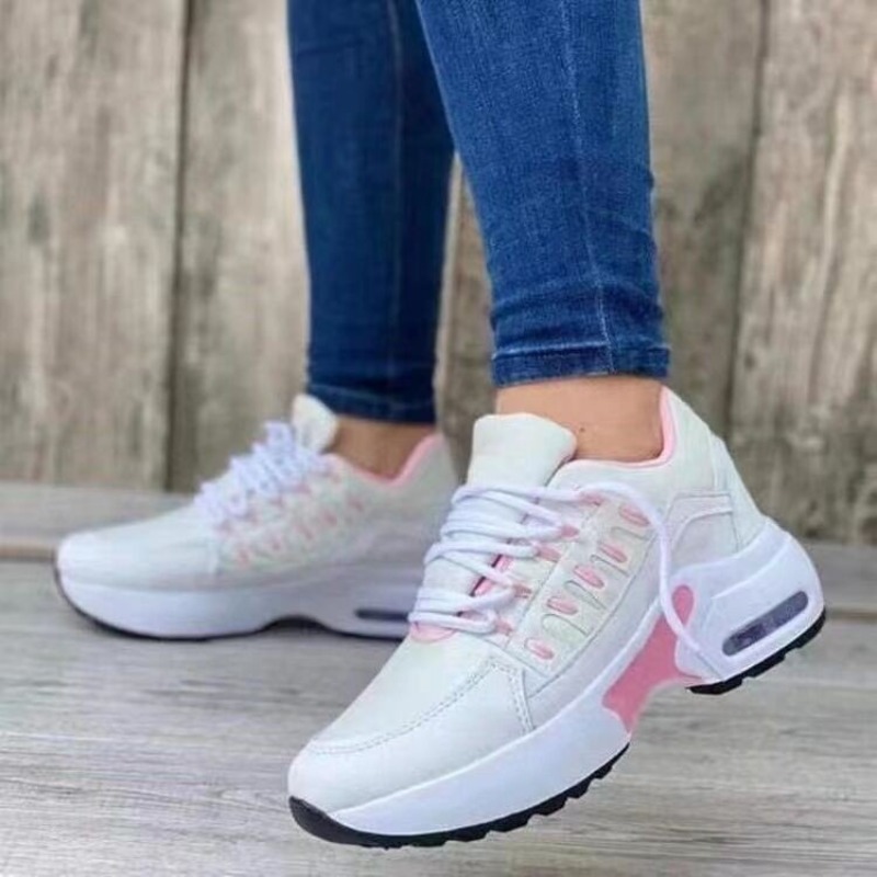 Womens Fashion Sneaker Platfor - Breathable Mesh Athletic Shoes ulasan dan harga