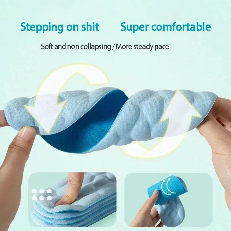 2/4pcs Soft Massage Memory Foa - Breathable Mesh Athletic Shoes ulasan dan harga