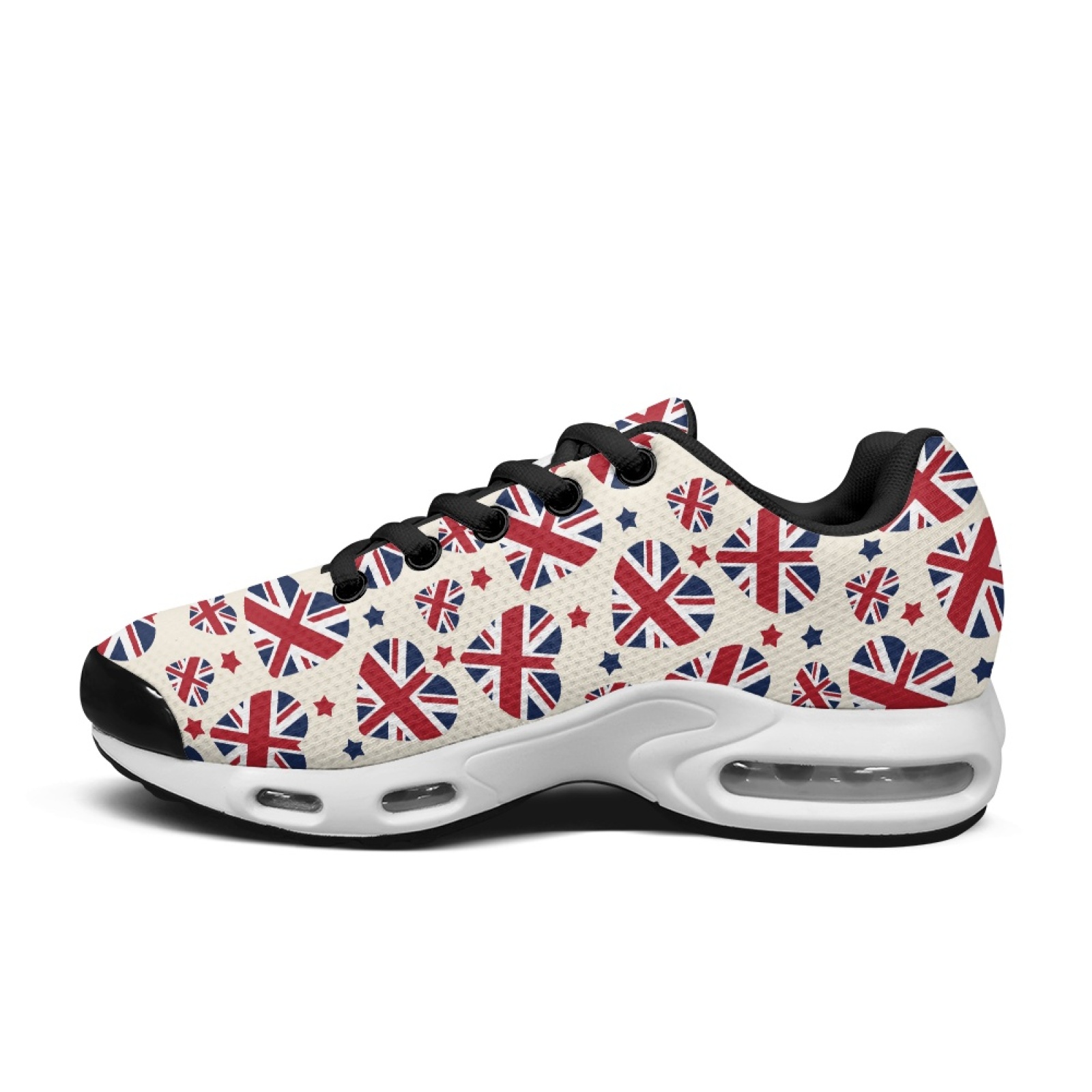 PENSTROLL Union Jack Lace-Up M - Air Cushion Jogger Shoes Men ulasan dan harga