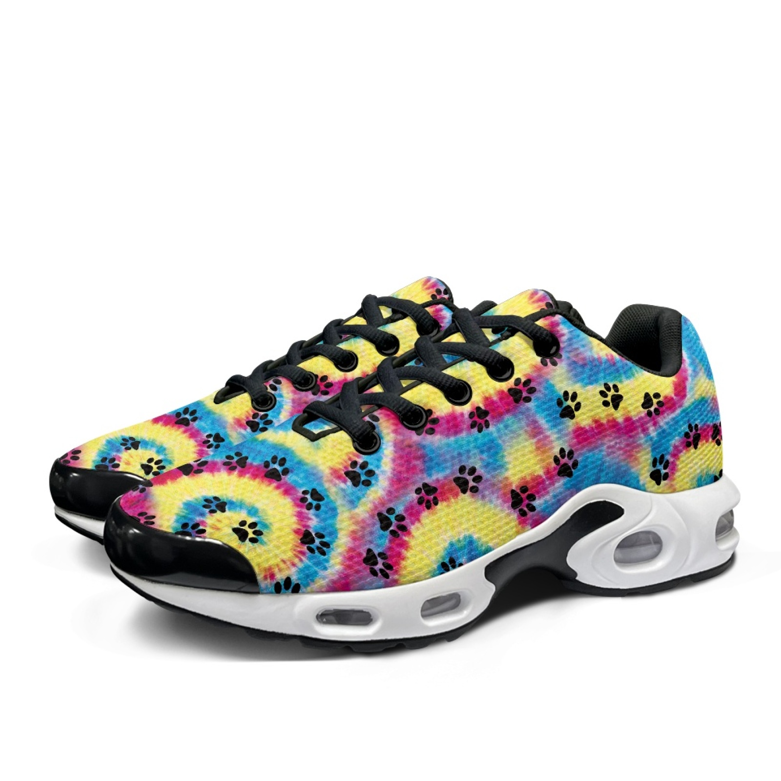 PENSTROLL Tie Dye Paw Print Sh - Air Cushion Jogger Shoes Men ulasan dan harga